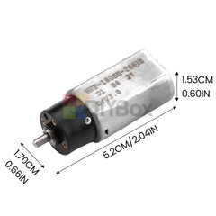 1300 RPM Mini Planetary Gear 180 Motor Silent High Torque 3V High-Speed Gearbox