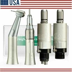 NSK Style Dental Low Speed Handpiece Kit Straight/Air Motor/Contra Angle YX23 sa