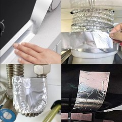 Aluminum Foil Tape 2″ x 65ft | 3.9 Mil High-Temp HVAC Tape for Ductwork & Vents