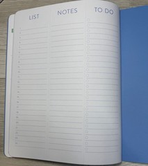 2026 Monthly 12 months Planner Orange Circle Studio OCS BOHO Blue Flowers Medium