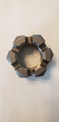 1 1/2-12 Astm A563 GR-A Slotted Hex Nut , Castle Nut