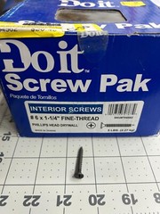 New 5-pounds LB Do It Best #6 x 1-1/4″ Fine Thread Phillips Head Drywall Screws