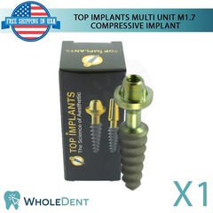 1x Dental Multi Unit M1.7 Compressive Monoblock Fixture Titanium Sterile SLA