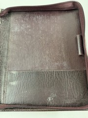 Franklin Covey 7 Ring Brown Leather Planner Binder 8 x 10.5″