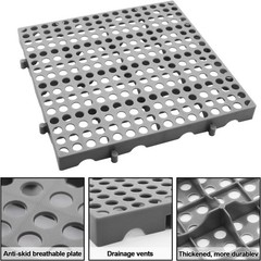 Stackable and Interlocking Heavy Duty Plastic Pallets – 3-Pack for Versatile Use