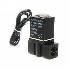Electric Solenoid Valve 1/8″ AC 110V 2Way Normally Closed Made of Nylon Aluminum