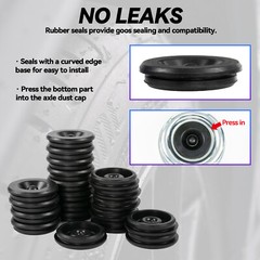 (20) Dexter EZ Lube TYPE Trailer Camper RV Rubber Grease Plug Axle Hub Dust Cap