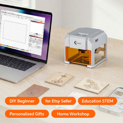 Carverall Mini Portable Laser Engraver for Wood Leather Bamboo Desktop DIY