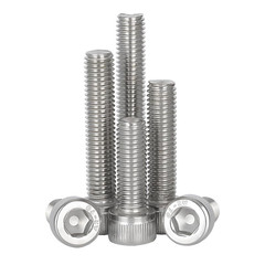 6pcs M5 x 120mm – 0.8mm Pitch Hex Socket Cap Bolts Screws 304 Stainless Steel