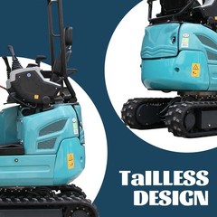 FREE SHIP 2.5Ton Mini Excavator KUBOTA D902 Diesel Side Swing Expand Track Pilot