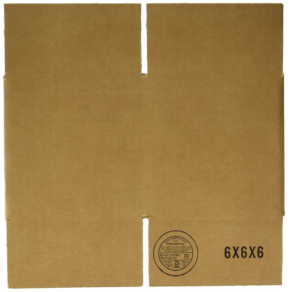 6x6x6 Corrugated Shipping Box Bundle USA Made 25 Piece Shipping Box Set