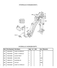 BT820 Backhoe illustrated Parts Manual Exploded-Diagrams -Kubota BT 820