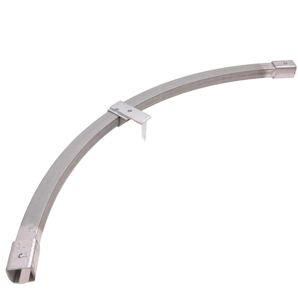 Floor Mount Curved Track 90 Degree Bend, 24″ Radius, 175lb Max Load Rating