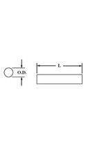 1/4″ diameter 3/4″ long Dowel Spacer Acetal Insulating Fastener NC60029