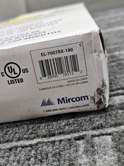 Mircom EL-7007RX-180 Thermo Plastic Exit Sign Backup Red IP Class IP20 180min