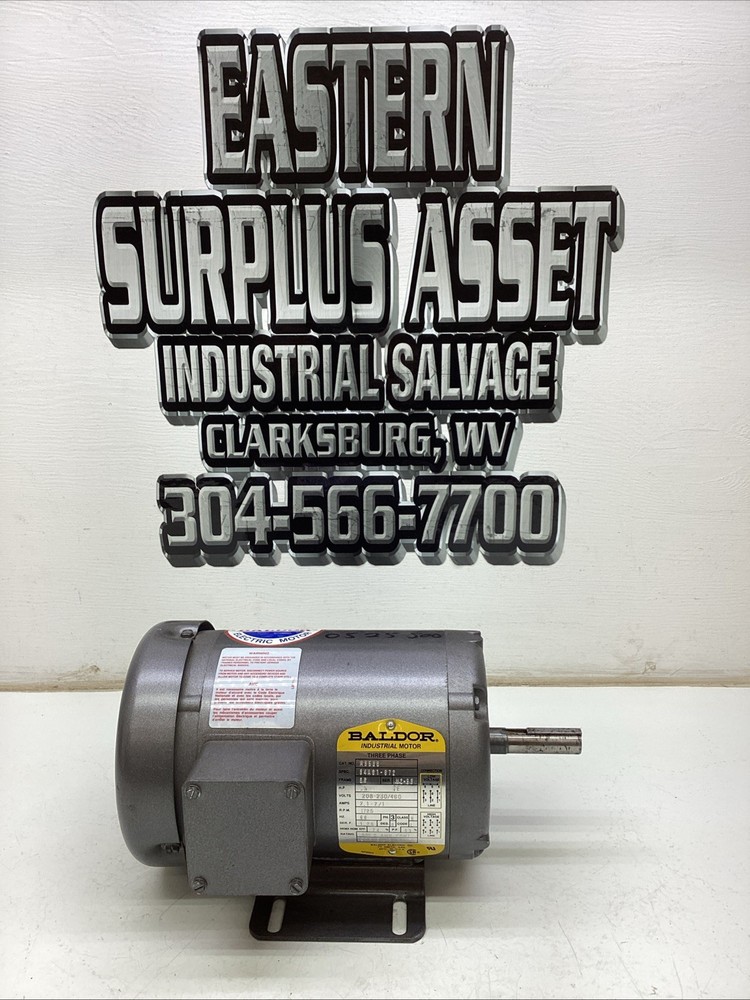 Baldor Industrial Motor M3538 0.5HP 208-230/460V FR. 56 1725RPM NEW