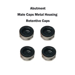 Universal Implant Locator Core Tool Overdenture Metal Housing & Lab Cap Assembly