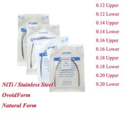 AZDENT Dental Orthodontic Super Elastic NITI Arch Wire Round Ovoid/Natural Form