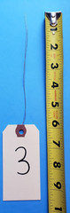 Size 3 Manila Inventory Shipping Hang Tags with Wire 1 7/8″ x 3 3/4″ Wired Tags