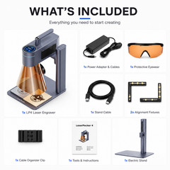 LaserPecker LP4 10W Laser Engraver Cutter 4000mm/s Metal/Wood/Acrylic DIY Marker