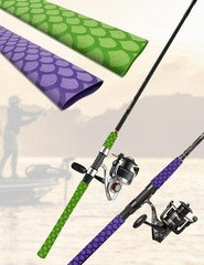 Fishscale Pattern Fishing Rod Heat Shrink Tube UV Resistant Sports Racquets