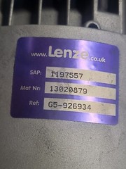 Lenze MDC71C4 0.5 HP .37kW AC Gearmotor/ Right Angle hollow w/ shaft NOS