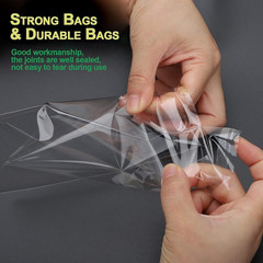 100 Pcs Clear 8″ X 10″(19.8*25 Cm) Self Seal Cello Cellophane Bags Resealable Po