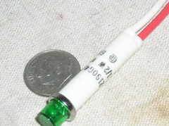 IDI 6.5MM GREEN LED PILOT LITE PANEL LIGHT LAMP INDICATOR 5/16″ 5V 6V DC/AC USA