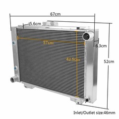 3 Row Core Aluminum Radiator 1964 Ford Galaxie 500 500XL 3.7L-6.4L CC64GL