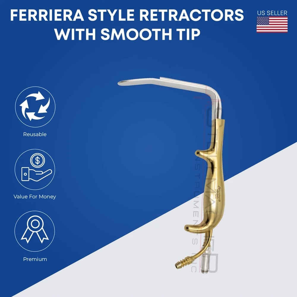FERRIERA Style Retractors With Smooth Tip 25 x 150mm Plastic Surgery Instrument