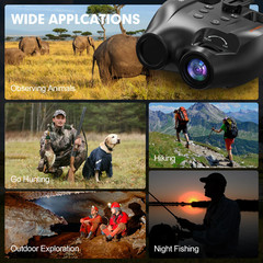Binocular Night Vision Headphones, HD Infrared, Handsfree, Rechargeable, …