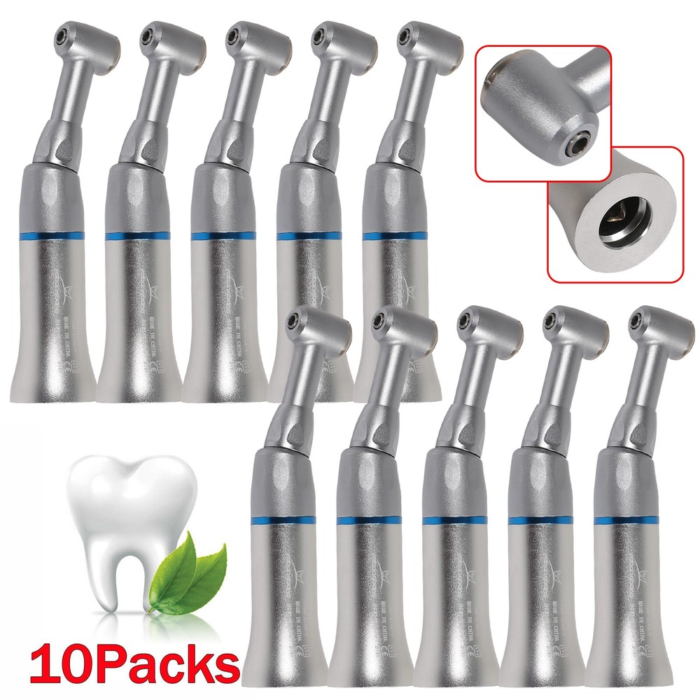 10Yabangbang Dental 1:1 Handpiece Slow Low Speed Contra Angle E-type Push Button