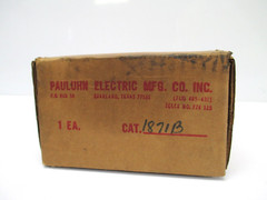 PAULUHN BRASS SURFACE MOUNT BOX 20AMP ROTARY SWITCH 120/240 VAC MARINE 1871B