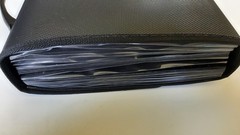 Office Depot Brand Expanding Poly 26-Pocket File, Letter Size, Black