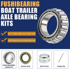 2 Set Fits for 1” Axles Trailer Wheel Hub Bearings Kit, L44643/L44610,1.000″ ID