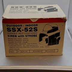 Amseco SSX-52S Siren/Strobe Combination Alarm Speaker, MPN SSX-52S,untested