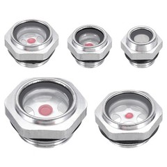 5 x Oil Sight Glass 1/4″ 3/8″ 1/2″ 3/4″ 1″ Male Threaded Liquid Level Gauge