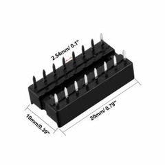 10-20 pcs 16 pin DIP IC Sockets Adaptor Solder Type Socket Dual Wipe Choose Qty