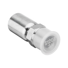 12 Pack 1/2″ NPTF Hydraulic Hose End Fittings, 1/2″ I.D. Hose x 3/4″ NPTF Male