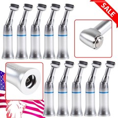 10 PCS NSK Style Dental Slow Low Speed Handpiece Contra Angle Push Button