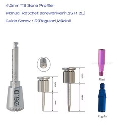 Implant Bone Profiler Screw Drivers Osstem Dental Torque Wrench Tool For Hiossen