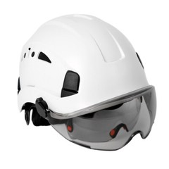 CE Safety Helmet With Visor Built In Goggles For Engineer Hard Hat ANSI Work Cap