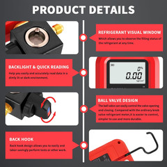 Digital Single Manifold Gauge, HVAC Refrigerants Digital AC Gauges Pressure Gaug