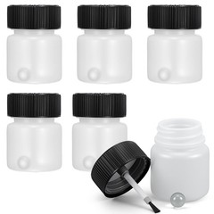 6 Pack 1 Oz Paint Touch up Bottles with Lid and Applicator Brush, Small Empty…