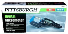 PITTSBURGH 63647 SAE/METRIC Digital Micrometer – NEW FREE FAST SHIPPING!!
