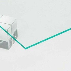 1/8″ (0.118″) Green Edge Glass Like Clear Acrylic Plexiglass Sheet 12″x12″ AZM