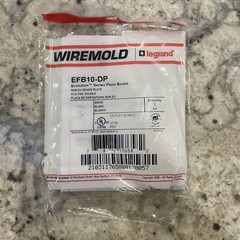 WIREMOLD EFB10-DP 2.3X4.652 DEVICE PLATE WHITE