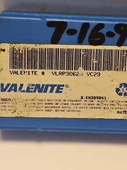 VALENITE(3) VLRP3062R New Carbide Inserts Grade VC29 L1361
