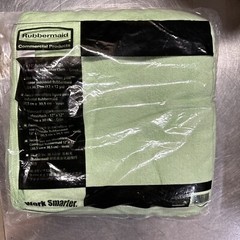 Rubbermaid Commercial Microfiber Cleaning Cloths, 12 x 12, Green, 24/Pack
