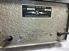 VT-4B Hastings Vacuum Gauge Millimeters of Mercury 0-20 ATM, DV-4D